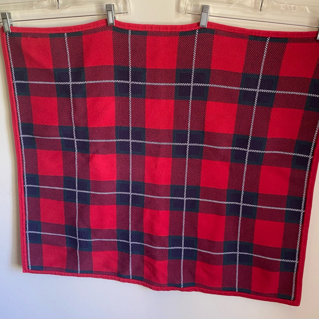 Janie And Jack Plaid Blanket. 100% Cotton.